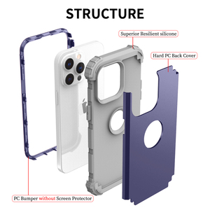 Étui robuste antichoc pour <span class=keywords><strong>iPhone</strong></span> 15 Pro Max, hybride 3 en 1, protection contre les chocs, étui robuste pour <span class=keywords><strong>iPhone</strong></span> 15 Plus 14 Pro 13 <span class=keywords><strong>12</strong></span> 11 XS XR - Product Image 5