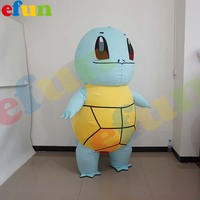 Efun quantité minimale de commande-Costume de mascotte de tortue Jeni gonflable personnalisé professionnel 1 pièce costumes de mascotte d'animaux de dessin animé à vendre