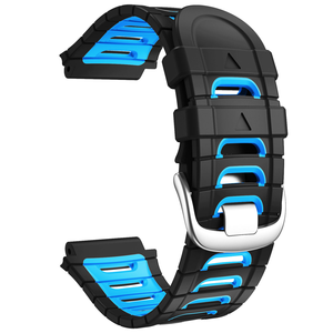 Correa de Reloj de Silicona de Doble Color Personalizada, Correa de Repuesto Deportiva Transpirable para Garmin Forerunner 920XT - Product Image 3