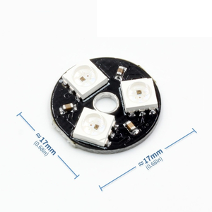 LED RGB WS2812 5050 con Controlador de Color Integrado, Anillo de Luz de Color, Luz Ambiental Cuadrada - Product Image 3
