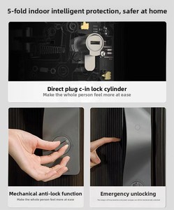 Cerradura de puerta inteligente Luke V5Max con veta de Palma y reconocimiento facial Video intercomunicador Almacenamiento de datos en la nube Garantía de seguridad para el hogar - Product Image 4