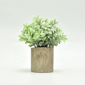 Plante artificielle en pot, mini pot en pulpe, plante artificielle pour la décoration de la maison, plante en pot verte simulée en plastique - Product Image 3