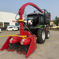 Hacheuse de tiges de maïs pour ferme laitière, récolteuse de fourrage avec déchargement automatique du réservoir de silage