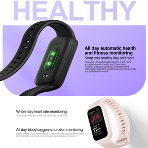 สำหรับ <span class=keywords><strong>Xiaomi</strong></span> <span class=keywords><strong>Mi</strong></span> <span class=keywords><strong>Band</strong></span> 9 Active รุ่นดั้งเดิม หน้าจอ AMOLED 1.47 นิ้ว แบตเตอรี่ใช้งานได้นาน 18 วัน วัดค่าออกซิเจนในเลือด อัตราการเต้นของหัวใจ เครื่องติดตามการออกกำลังกาย ระดับการกันน้ำ 5ATM สายรัดข้อมืออัจฉริยะ - Product Image 4