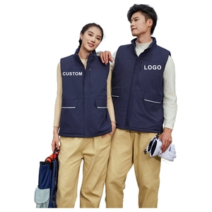 <span class=keywords><strong>Gilet</strong></span> d'hiver personnalisé pour homme, chaud et épais, avec doublure <span class=keywords><strong>polaire</strong></span>, imprimé, coupe-vent, sans manches, pour le travail en extérieur, en duvet et coton - Product Image 5