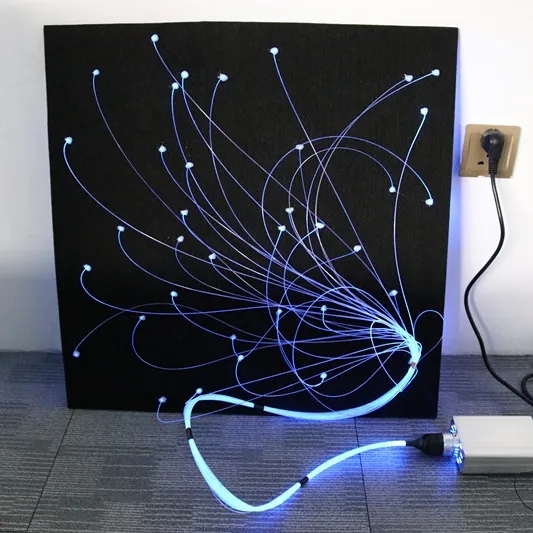 Easy Installed Led Fiber Optic Light Kit Starry Sensory Ceiling Light Magnetic Fiber  Finished  Panel