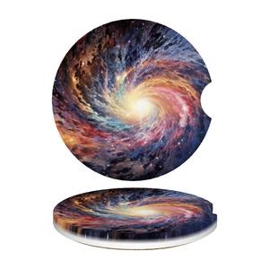 Ceramic <b>Car</b> Coasters 2 Piece Anti Slip Dashboard Holder <b>Accessories</b> - Product Image 1