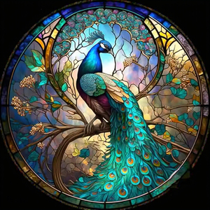 Décorations animales de haute qualité SONGWOOART, paon, peinture diamantée <span class=keywords><strong>5D</strong></span> en résine carrée, kits de peinture pour la décoration murale de la maison - Product Image 1