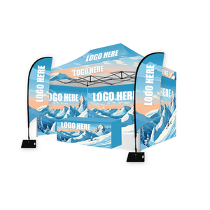 Quảng cáo phổ biến Logo tùy chỉnh cũng được thiết kế mái triển lãm ngoài trời tổ chức sự kiện quảng cáo thương mại hiển thị có thể gập lại lều với bức tường - Product Image 3