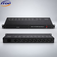 Amplificateur Répartiteur de Signal DMX512 HY-J18 pour Éclairage de Scène, Concerts et Événements