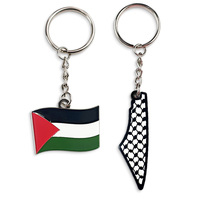 Porte-clés en métal personnalisés porte-clés promotionnels émaillés clés et drapeaux de la Palestine