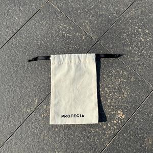 Bolsa de Algodón Ecológica para Empaque, Color Natural, con Cinta Negra, Precio de Fábrica - Product Image 2