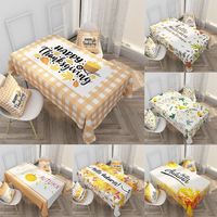 Nappe de table imperméable en polyester, motif feuilles, style nordique, pour restaurant, collection automne 2026, idéale pour Thanksgiving et café
