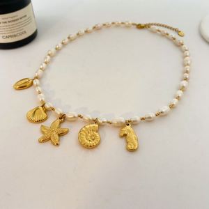 Gold Jewelry Necklace 24k Dubai Cross Border Multi Small MOQ Welcome <b>for</b> Wholesalers Sweat Proof Design Detailed Clasp Strength - Product Image 3