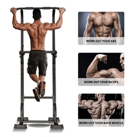 Power Tower Dip Station Barre de traction pour station de gymnastique à domicile Hauteur réglable Équipement d'entraînement de musculation