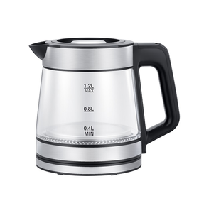 Best-Selling High Quality 1500W 1.2L Glass Cordless <b>Kettle</b> <b>Temperature</b> <b>Control</b> 360 Degree Rotational Base Hotel - Product Image 1