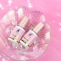 Lem ekstensi bulu mata Level profesional, perekat 4 ml/10ml retensi kering cepat 6-9 minggu