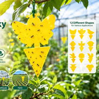 Piège à insectes collant jaune suspendu pour jardin, verger et serre