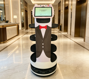 <span class=keywords><strong>Robot</strong></span> de livraison de nourriture intelligent <span class=keywords><strong>avec</strong></span> système LiDAR SLAM pour éviter les obstacles, <span class=keywords><strong>robot</strong></span> <span class=keywords><strong>serveur</strong></span> intelligent pour hôtel et café - Product Image 1