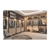 Armoire Pliante Haute en Bois Moderne et Luxueuse avec Éclairage Intégré pour Chambre, Salon, Salle de Sport, École, Salle à Manger et Mobilier de Villa