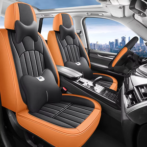 Housse de siège de voiture universelle quatre saisons en cuir pleine fleur YLC 2025, confortable, imperméable, durable, ensemble complet - Product Image 5