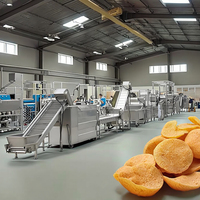 MINGFAN Volledig Automatische Aardappelchips Productielijn Machines met een capaciteit van 100-3000 kg/uur, aanpasbare spanning en afmetingen