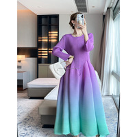 Robes abaya plissées pour femmes décontractées élégantes surdimensionnées à la mode