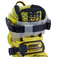 Patins à roues alignées agressifs professionnels OEM MX jaunes avec semelle intermédiaire EVA, roues en PU 76/80mm, respirants, charge maximale 65KG, en métal