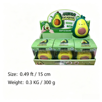 Boîte mystère Squishy en farine d'avocat à rebond lent, jouet sensoriel anti-stress et de décompression, doux, mignon, motif fruit de dessin animé, cadeau pour enfants