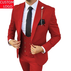Costume d'affaires ajusté grande taille à simple boutonnage avec coupe raffinée pour homme, idéal pour les cérémonies de remise de prix - Vente en gros à chaud - Product Image 3
