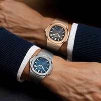 Montre automatique mécanique en acier inoxydable pour homme Sivlery, design classique, résistante à l'eau, lumineuse, style professionnel et tendance