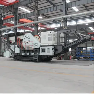Hongwan madencilik makineleri paletli hareketli çeneli kırıcı konkasör tesisi tarama hareketli çeneli kırıcı paletli tip tarama kırma tesisi