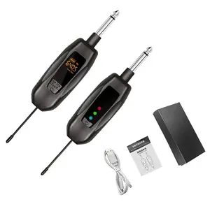 Electric Musicalnstriments Guitar Điện Tử Hệ Thống Không Dây Sạc Guitar Transmitter Receiver Hỗ Trợ Đa Kênh