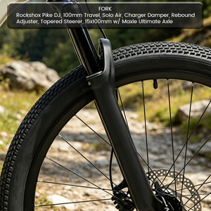 Vélo de montagne Dirt Jump de 26 pouces, cadre en alliage d'aluminium à suspension intégrale, vélo de style Slopestyle MTB avec frein à disque hydraulique - Product Image 3