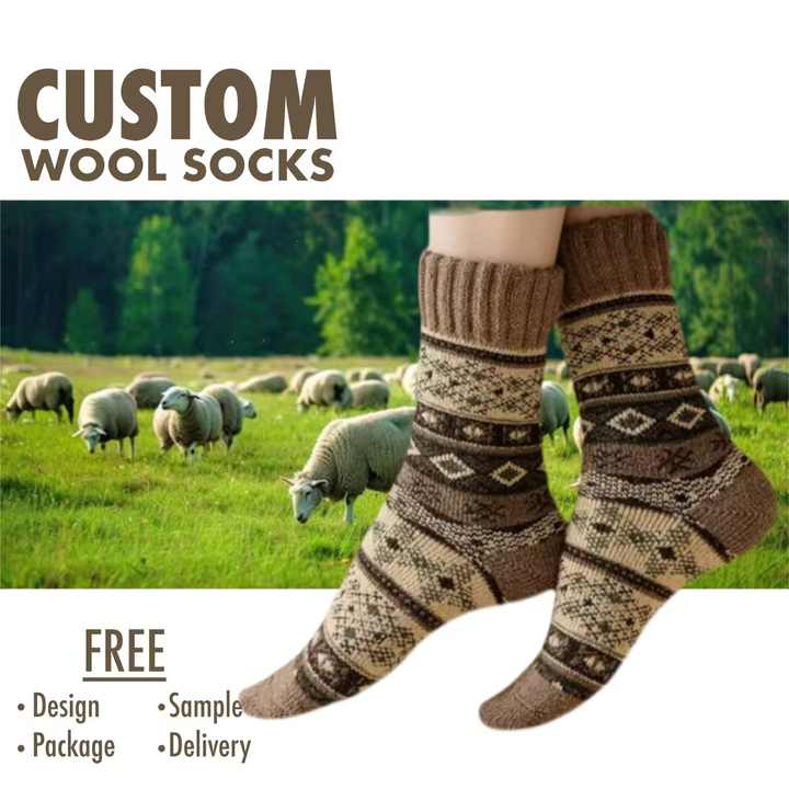 Women's Merino Wool Boot Socks - 3 Pairs, Thick Thermal Ski Socks For Winter & Hiking