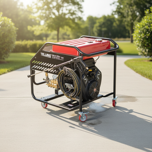 Nettoyeur haute pression 8000 psi 550 bars, unité à essence 26 LPM, réservoir de carburant 45 L pour l'entretien des équipements d'asphaltrie <span class=keywords><strong>et</strong></span> des pavés - Product Image 3