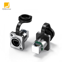 Adaptateur d'extension de câble réseau RJ45 CAT5E étanche de qualité industrielle IP67 à fixation rapide avec contacts plaqués or