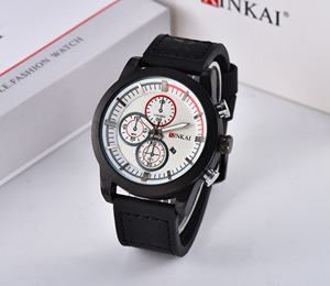de los hombres <span class=keywords><strong>reloj</strong></span> de pulsera correa de cuero logotipo personalizado <span class=keywords><strong>reloj</strong></span> de cuero de aleación de cuarzo OEM relojes de pulse - Product Image 2