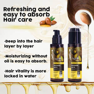 Устраняет сухость, укрепляет корни, предотвращает секущиеся концы, улучшает распутываемость волос. Марокканское кератиновое масло для волос. - Product Image 3