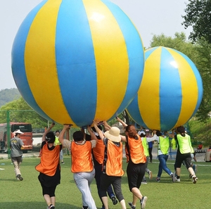 Pelota de <span class=keywords><strong>playa</strong></span> gigante inflable personalizada para deportes al aire libre, pelota inflable <span class=keywords><strong>grande</strong></span> de lona de PVC - Product Image 3