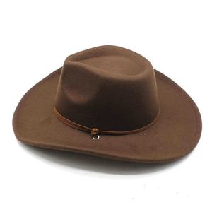 Sombrero Fedora Vaquero Occidental con Bordado 3D, Nuevo para Otoño/Invierno, Unisex, para Cabezas Grandes, Estiliza el Rostro, Casual - Product Image 3