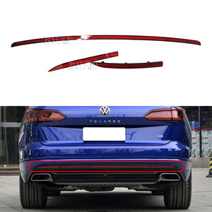 Volkswagen Touareg Rear Bumper Reflective Strip Red <b>ABS</b> 19-23 Model Fitment - Product Image 1