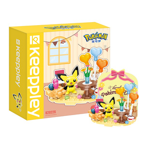 <span class=keywords><strong>Set</strong></span> di Blocchi Keeppley Scena Vacanza Estiva Blocchi Modello Anime 4 Temi Spiaggia Piscina Picnic Campeggio Collezione Giocattolo per Bambini - Product Image 5