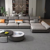 Sofá Seccional Reclinable Plegable de Lujo Moderno en Forma de L para Apartamento, Sala de Estar, Villa, Hotel, Sofá Cama