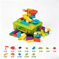 Ensemble de construction de maison de poupée DIY pour enfants, 58 pièces, jouet éducatif en plastique ABS de haute qualité, aire de jeux familiale, pour les enfants de 2 à 4 ans