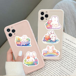 Autocollants promotionnels Kawaii Lapin Blanc Arc-en-ciel Dessin Animé Mignon Lapin Aquarelle pour <span class=keywords><strong>Ordinateur</strong></span> <span class=keywords><strong>Portable</strong></span> Bouteille d'Eau Scrapbook - Product Image 6