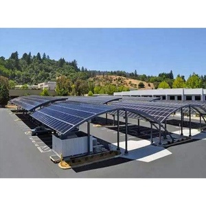Structure de carport solaire en acier galvanisé robuste, résistante aux fortes charges de neige, pour centre commercial, logistique et parking - Product Image 2