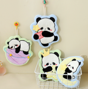 Asciugamani da <span class=keywords><strong>Cucina</strong></span> in Pile Corallo Ecologico, Serie Panda Cartoon per Bambini, Assorbenti e Spessi, Vendita all'Ingrosso - Product Image 2