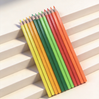 Ensemble de crayons de couleur néon en plastique certifié CE&EN71, non toxique, 6 couleurs, diamètre de mine de 0,26 mm, modèle pour étudiants et enfants