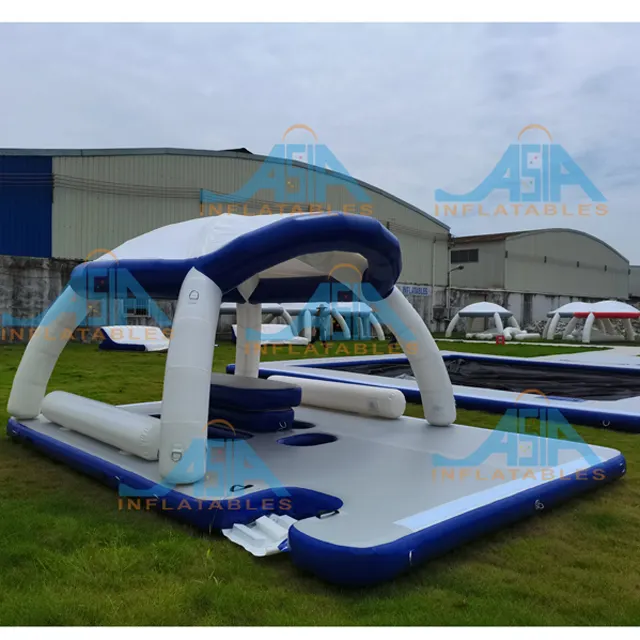 Piscina RESORT aqua bana cubiertas aqua banas flotante inflable tienda de campaña plataforma piscina inflable yate muelle cama flotante